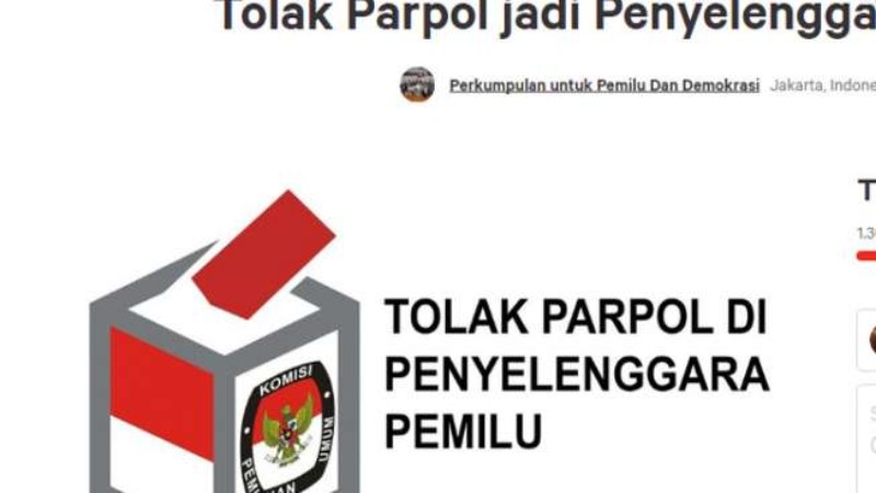 Read more about the article DPR Usul KPU Diisi Anggota Partai, Ribuan Rakyat Teken Petisi