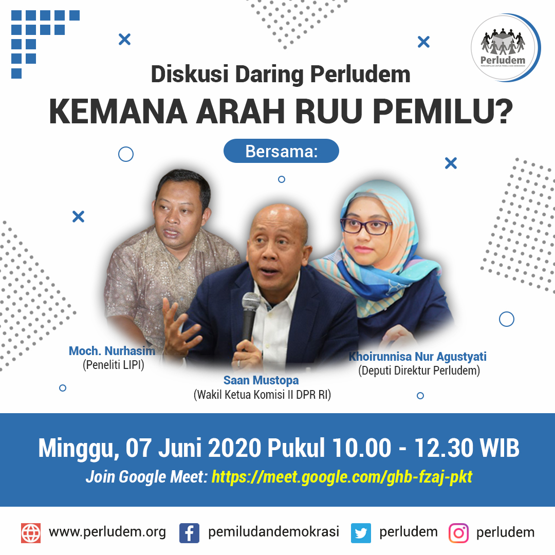 Read more about the article Materi Presentasi Diskusi Daring “Kemana Arah RUU Pemilu”