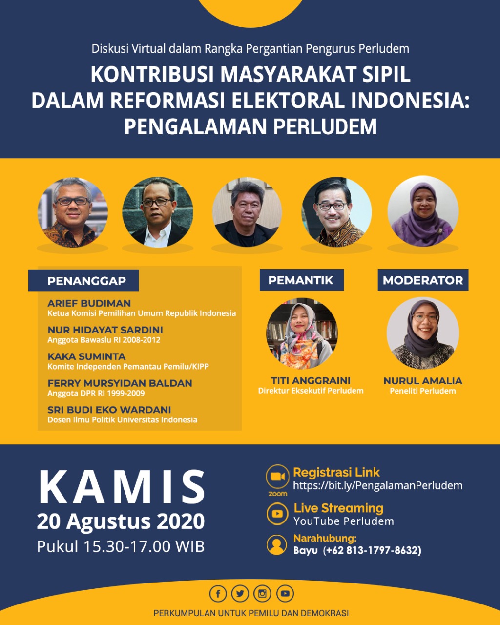 Read more about the article Materi Presentasi Diskusi Kontribusi Masyarakat Sipil dalam Reformasi Elektoral Indonesia: Pengalaman Perludem