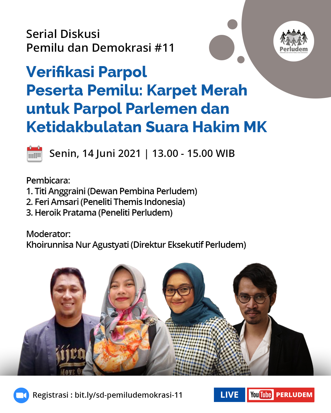 Read more about the article Materi Presentasi Serial Diskusi Pemilu dan Demokrasi #11