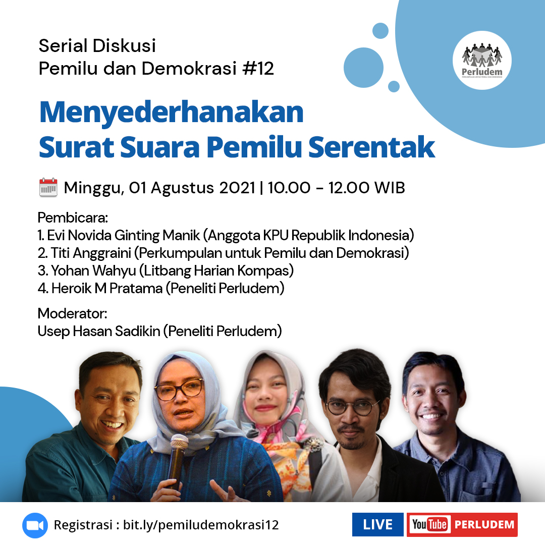 Read more about the article Materi Presentasi Serial Diskusi Pemilu dan Demokrasi #12