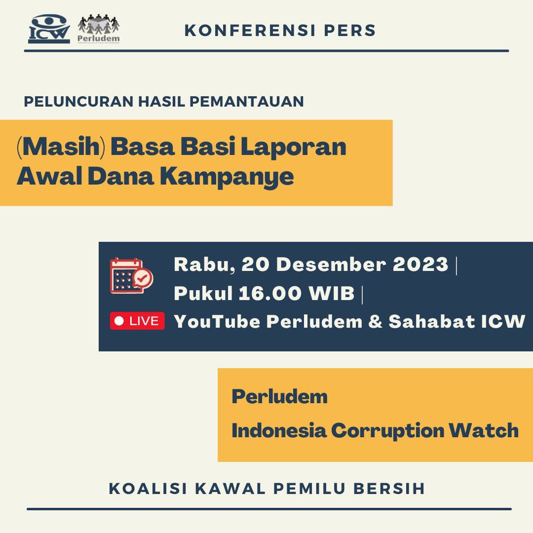 Read more about the article Materi Presentasi “(Masih) Basa-Basi Laporan Awal Dana Kampanye”