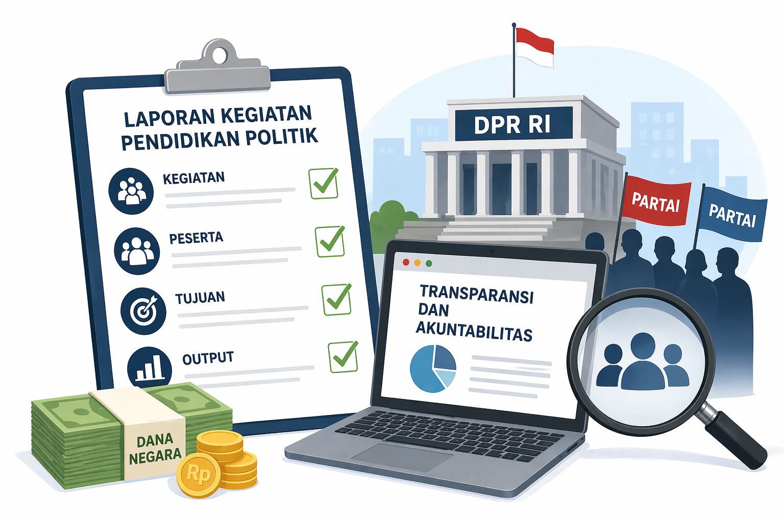 Read more about the article Parpol Diusulkan Wajib Lapor Kegiatan yang Dibiayai Negara, Perludem Dorong Transparansi Publik