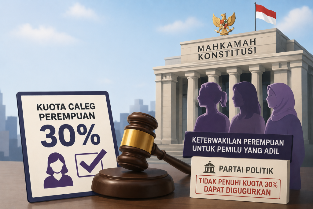 The Constitutional Court has ruled that a 30 per cent quota for female parliamentary candidates is mandatory; Perludem considers this to be in line with civil society’s expectations